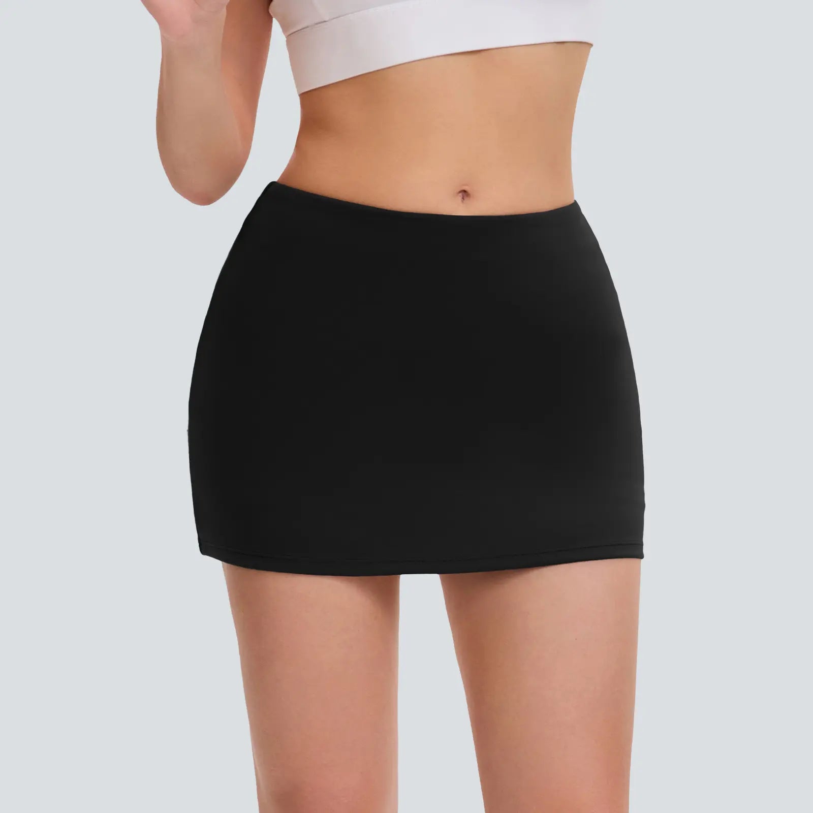 Fireswan Women'S Low-Rise Solid Color Sports Skort - Lightweight Athletic Skirt with Anti-Exposure Design, Ideal for Outdoor Tennis & Fitness Workouts, Lightweight Athletic Skirts, Sports Skirt,Summervibes