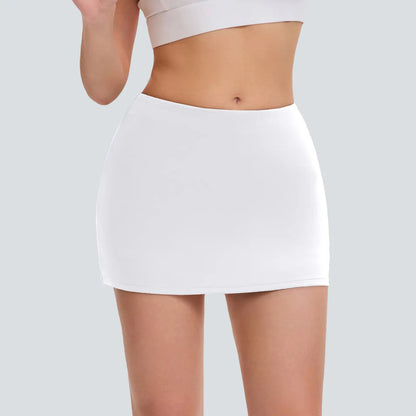 Fireswan Women'S Low-Rise Solid Color Sports Skort - Lightweight Athletic Skirt with Anti-Exposure Design, Ideal for Outdoor Tennis & Fitness Workouts, Lightweight Athletic Skirts, Sports Skirt,Summervibes