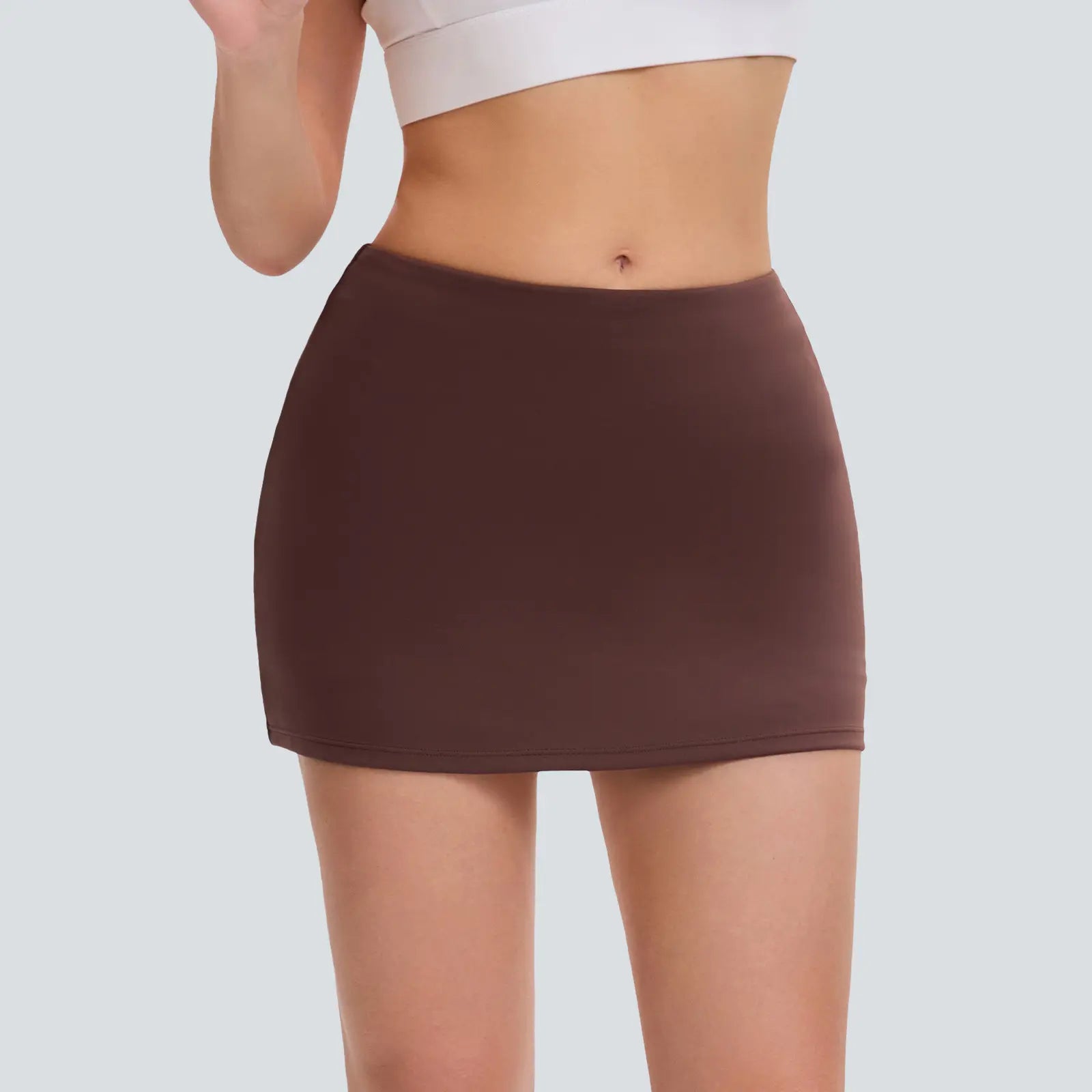 Fireswan Women'S Low-Rise Solid Color Sports Skort - Lightweight Athletic Skirt with Anti-Exposure Design, Ideal for Outdoor Tennis & Fitness Workouts, Lightweight Athletic Skirts, Sports Skirt,Summervibes